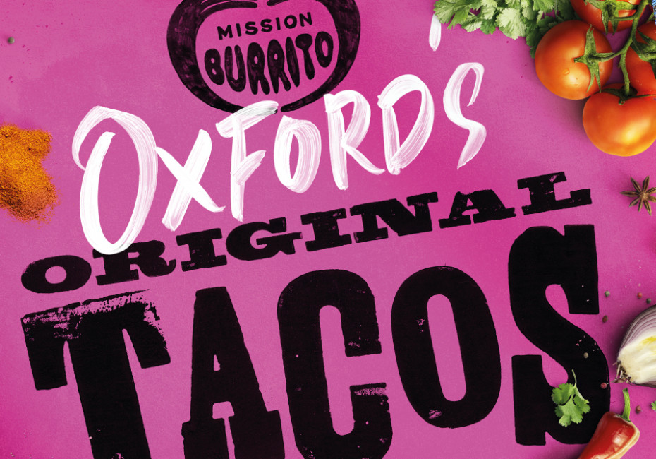 Letterpress poster design for Mission Burrito