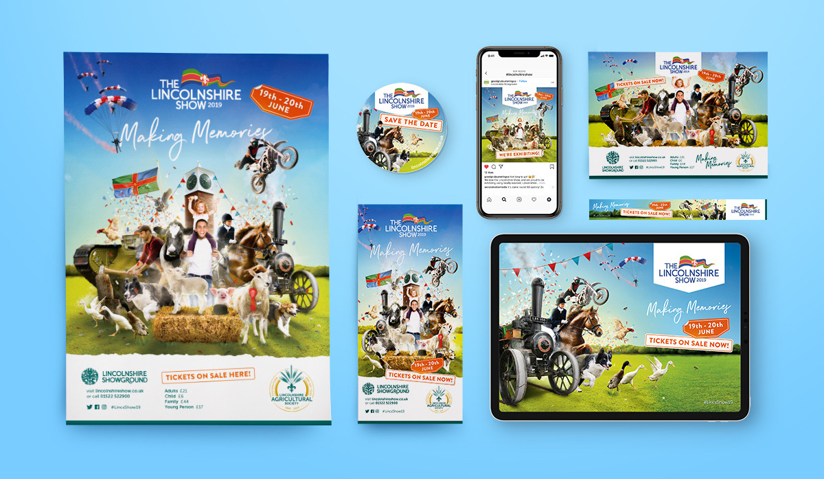 Lincolnshire Show branding 2019 by Root Studio