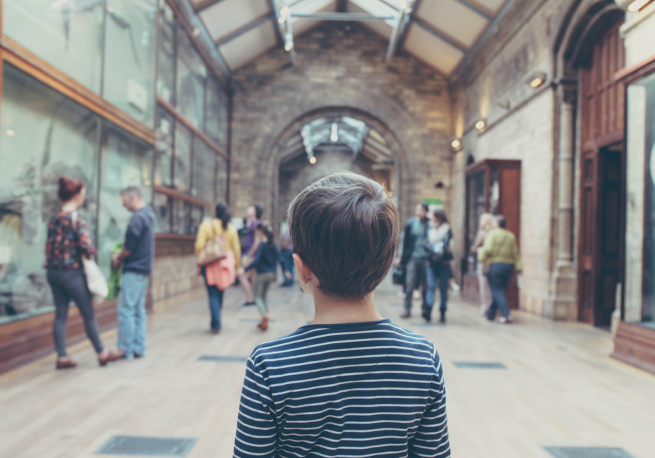 Child at a museum