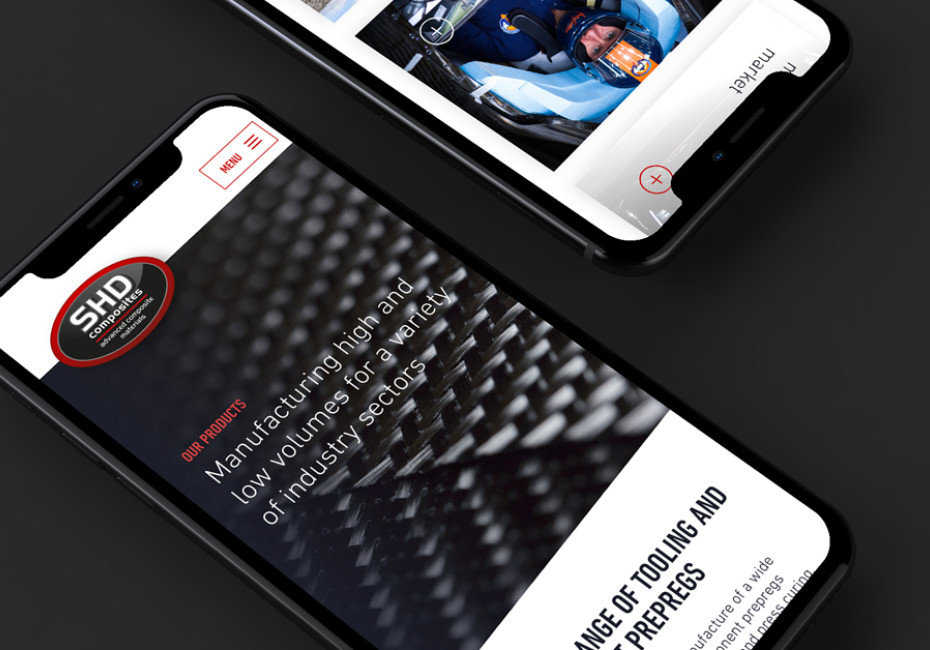 SHD Composites responsive website design