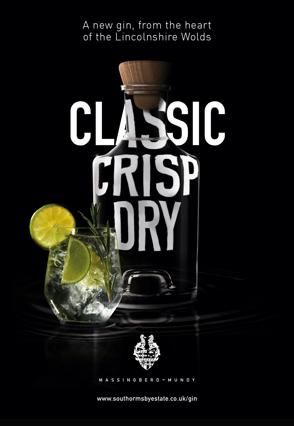 South ormsby massingberd mundy gin advert design by root studio2