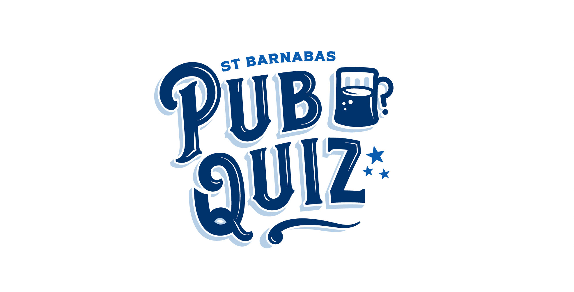 St Barnabas Charity Pub Quiz logo design by Root Studio