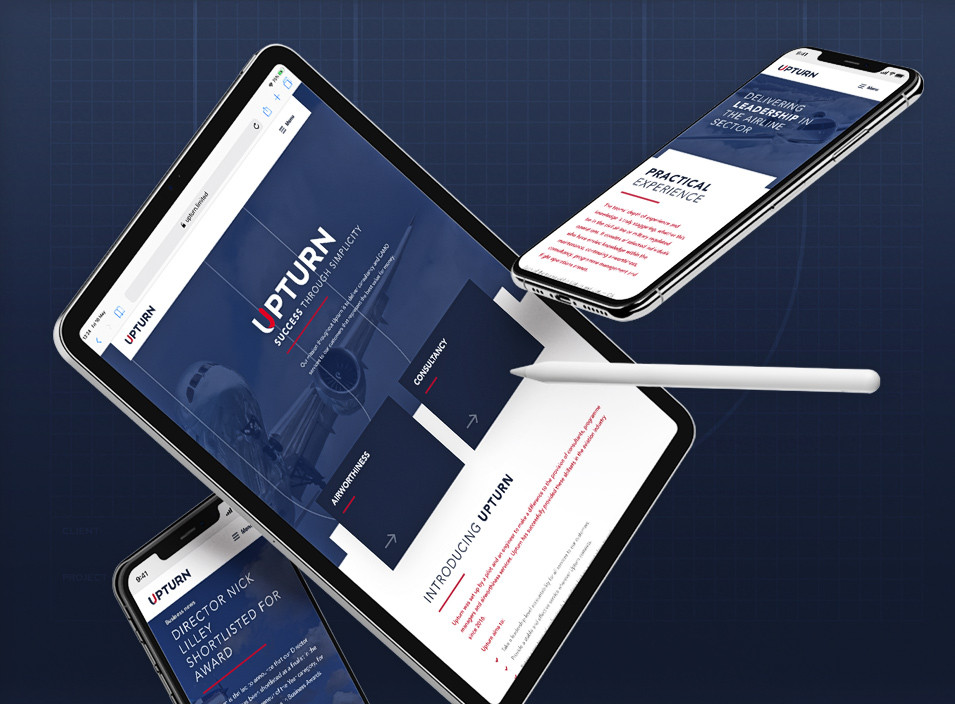 Upturn Limited's new website design