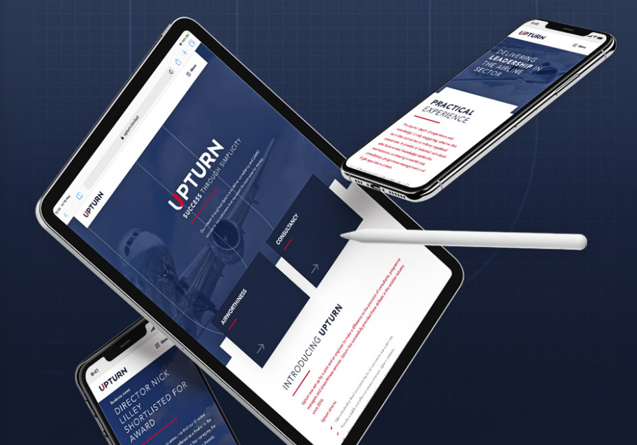 Upturn Limited's new website design