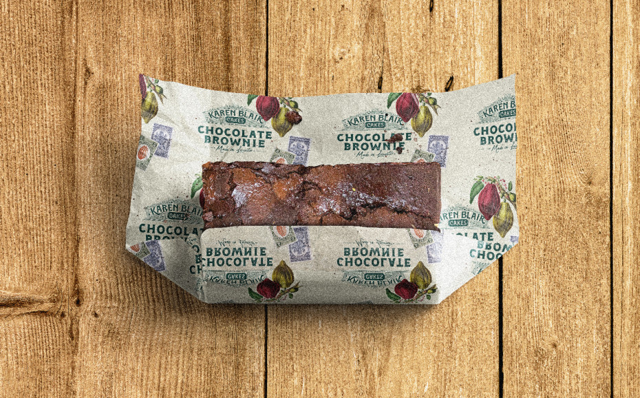 Branded greaseproof paper packaging