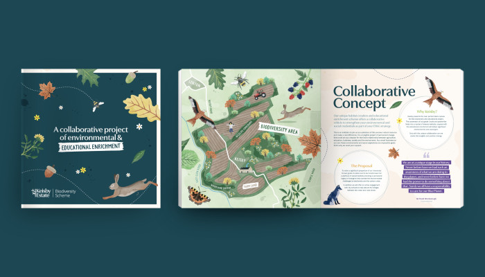 Keisby Estate Biodiversity Scheme brochure design by Root Studio