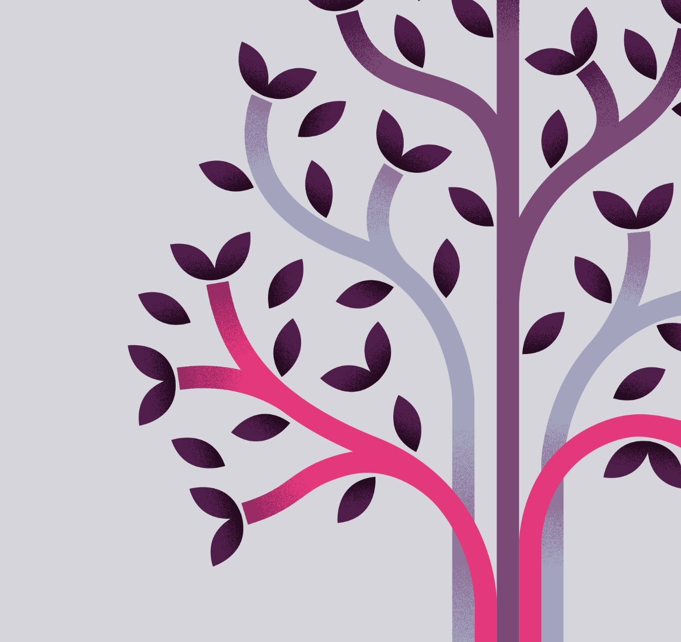 LCF Law tree illustration design by Root Studio
