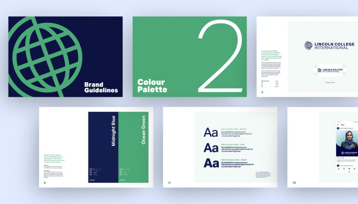 College University brand guidelines design