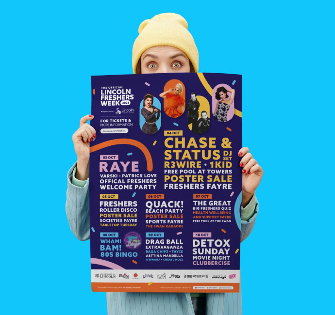 Freshers Week poster design