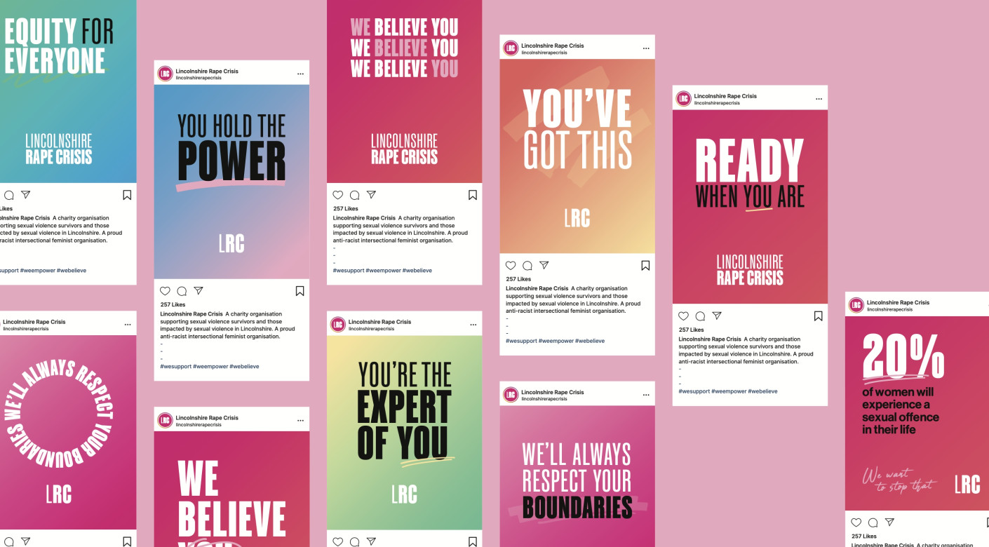 Lincolnshire Rape Crisis charity social media template