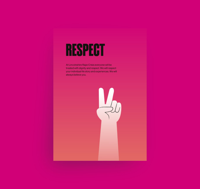 Lincolnshire Rape Crisis charity value poster