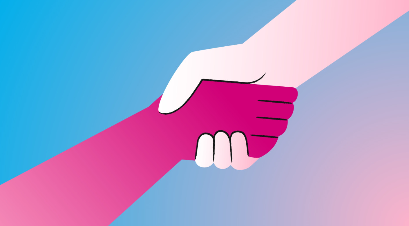 Lincolnshire Rape Crisis charity helping hand illustration