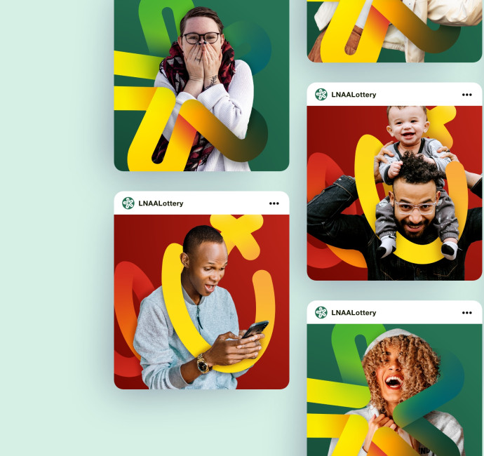 Lincs Notts Air Ambulance Lottery social media template by Root Studio