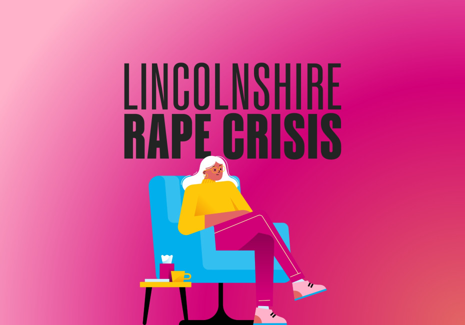 Lincolnshire Rape Crisis logo design and illustration