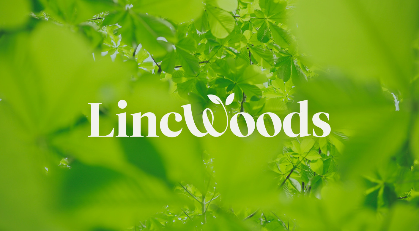 LincWoods tree planting project logo design