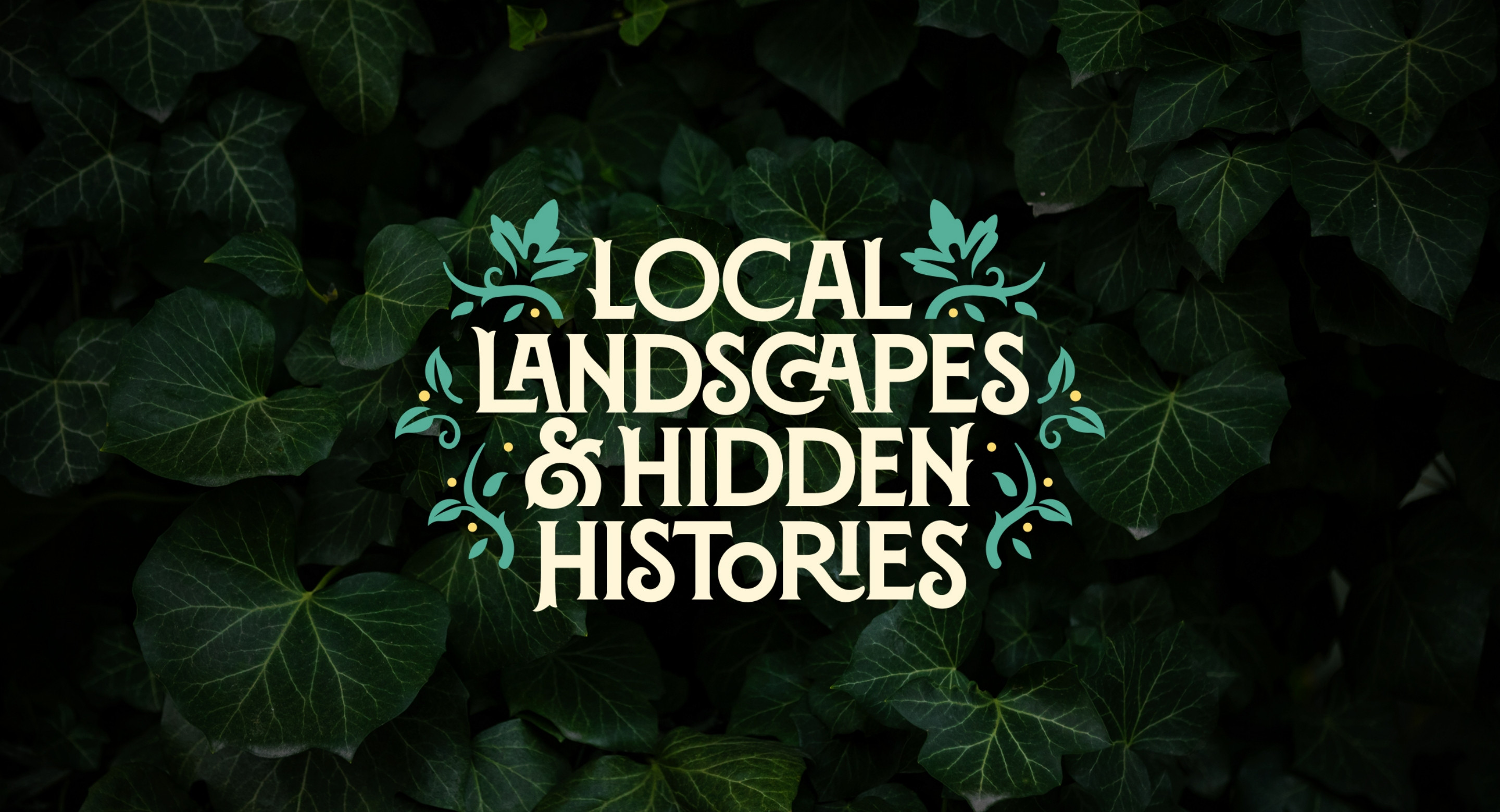 Local Landscapes Hidden Histories logo design community heritage project by Root Studio