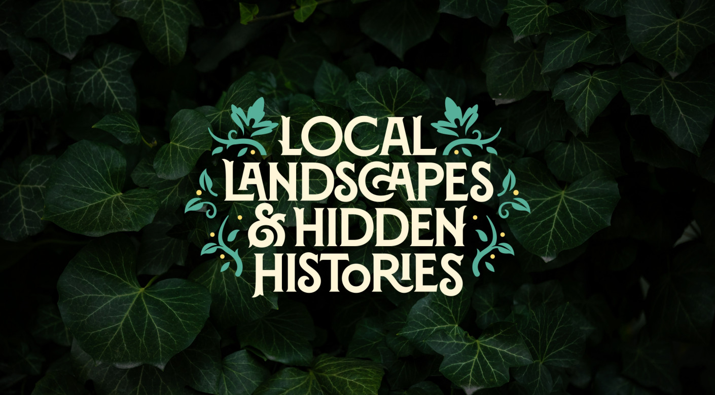 Local Landscapes Hidden Histories logo design community heritage project by Root Studio