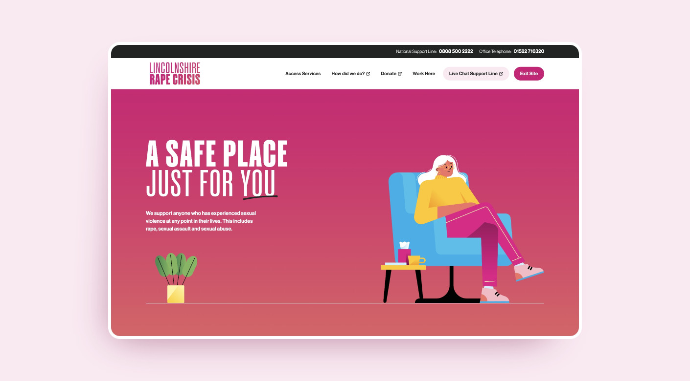 Illustrated homepage banner