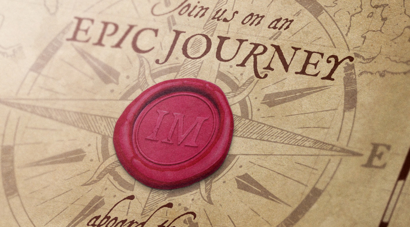 Mayflower treasure map design for Imagination Museum by Root Studio