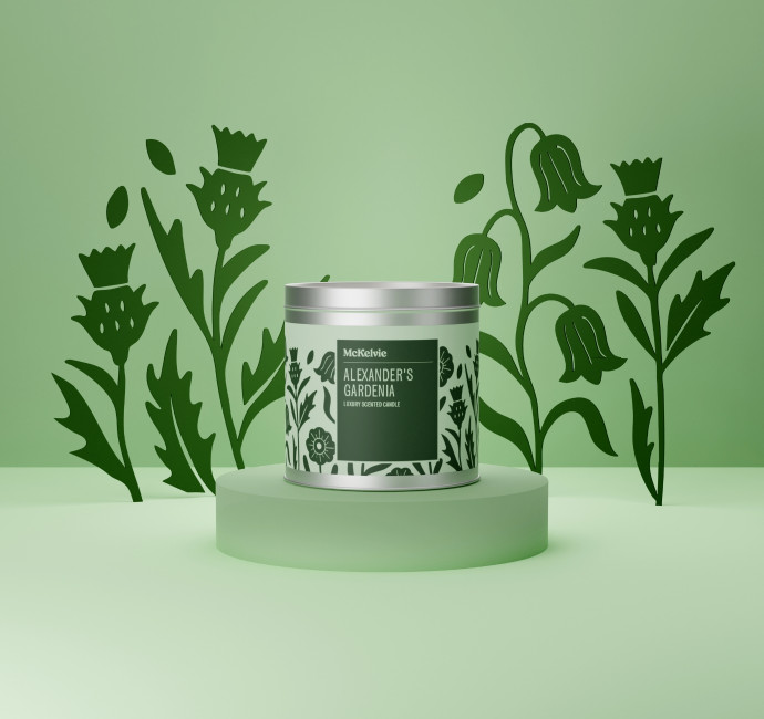 McKelvie Candles packaging design