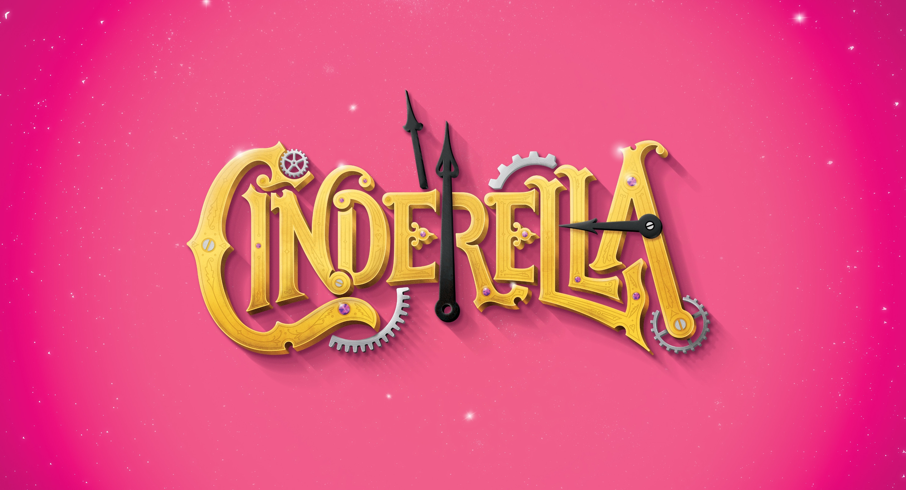 New Theatre Royal Cinderella pantomime logo design brand