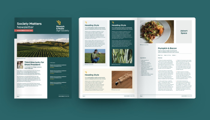 Canva newsletter template design