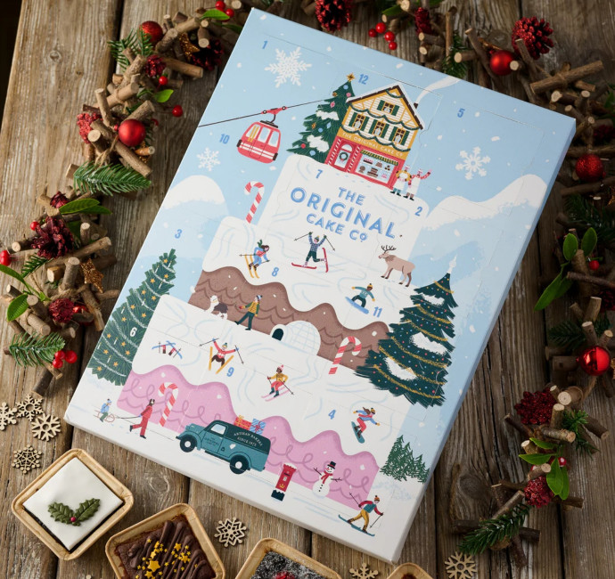 Original Cake Company illustrated packaging design by Root Studio Lincoln