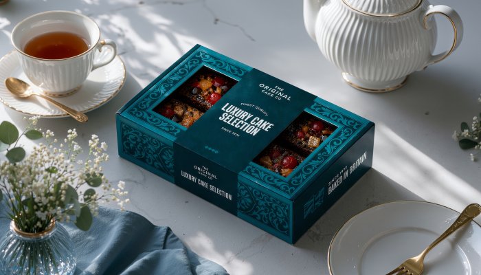 Luxury cake selection gift box design