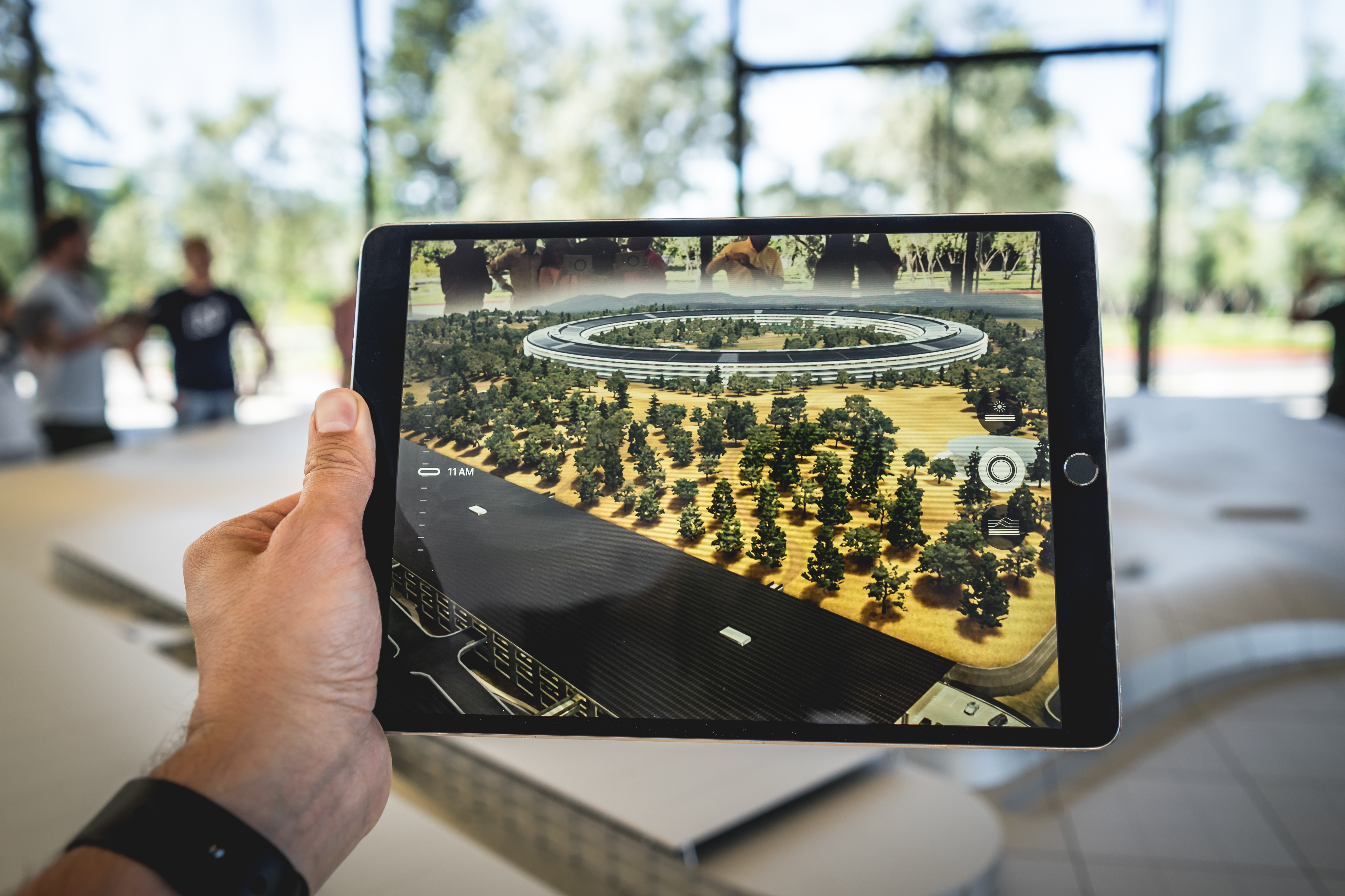 Augmented Reality example shown on an iPad