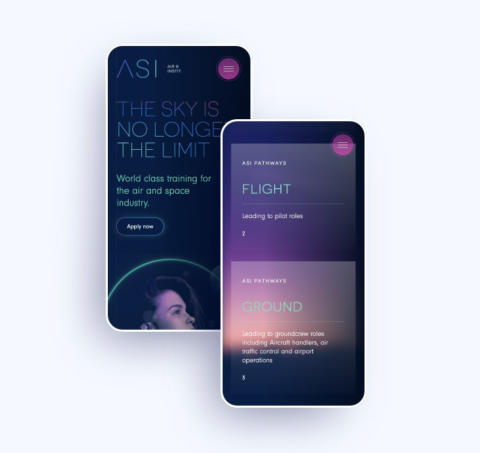 asi college website design