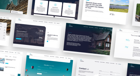 Web design agency example - public service