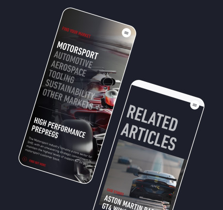 Website agency example - manufacturer