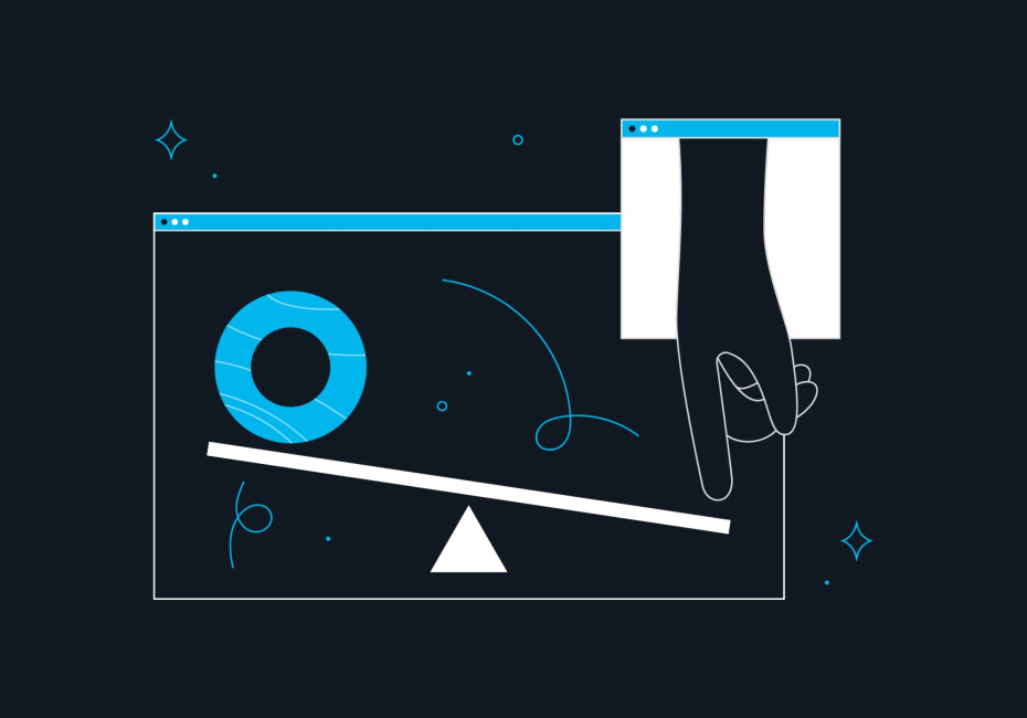 Profile illustration hand browser by Root Studio
