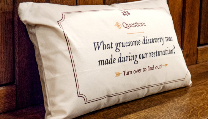 Museum cushion quiz design