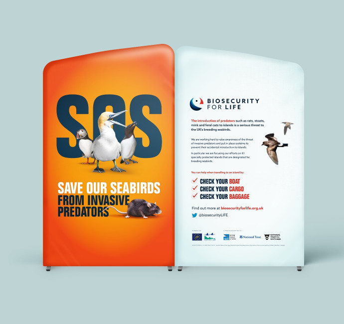 Charity exhibition banner design