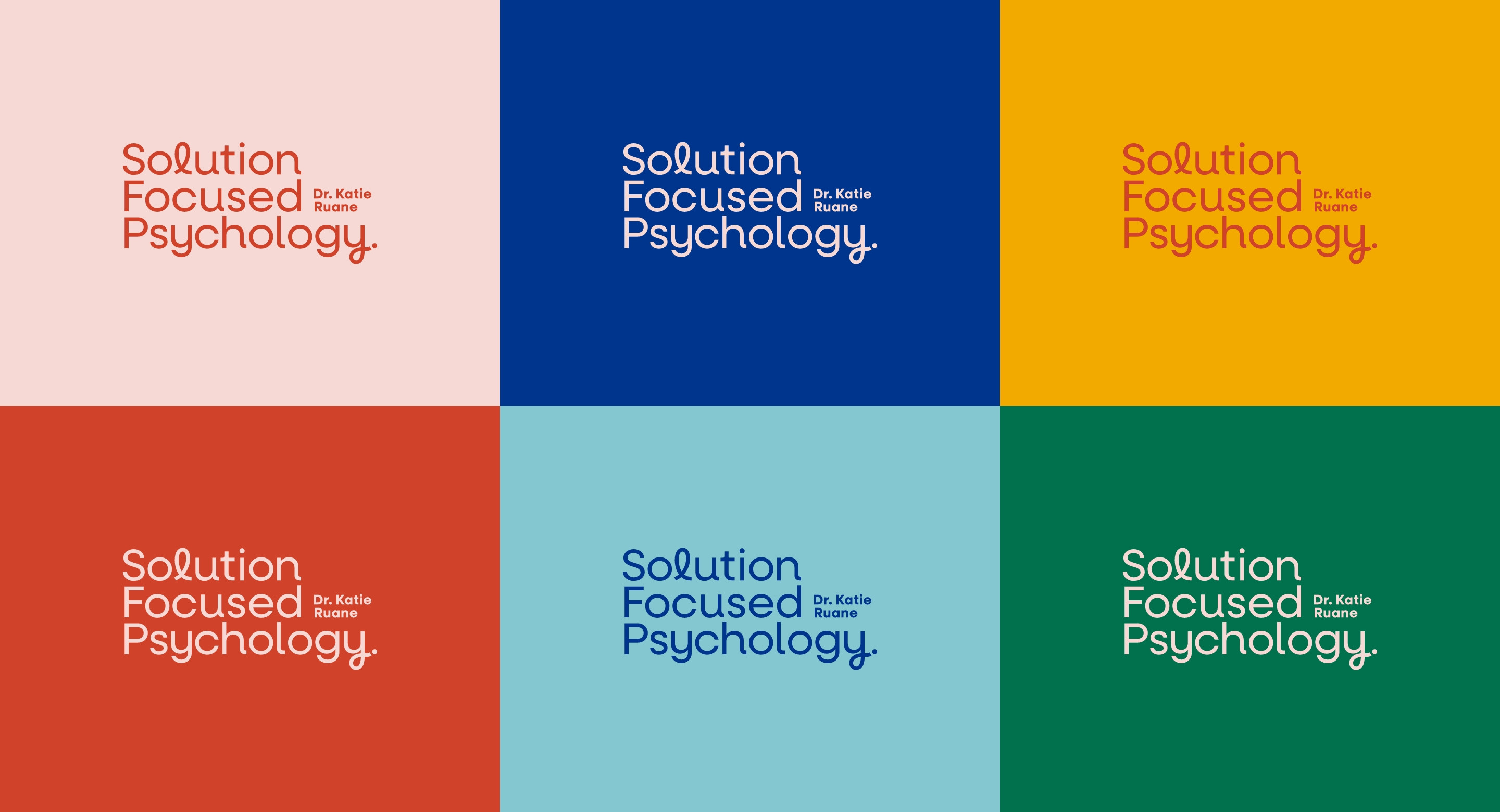Solution Focused Psychology logo branding design by Root Studio Lincoln