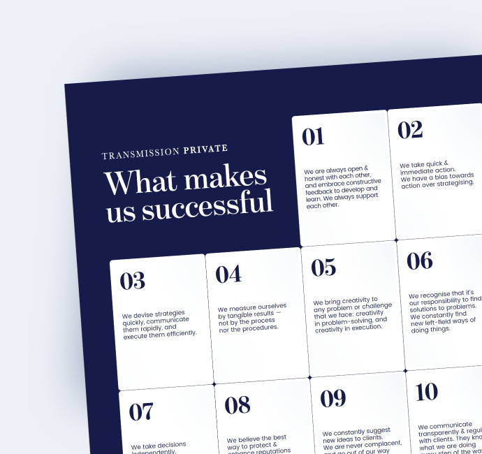 values poster design