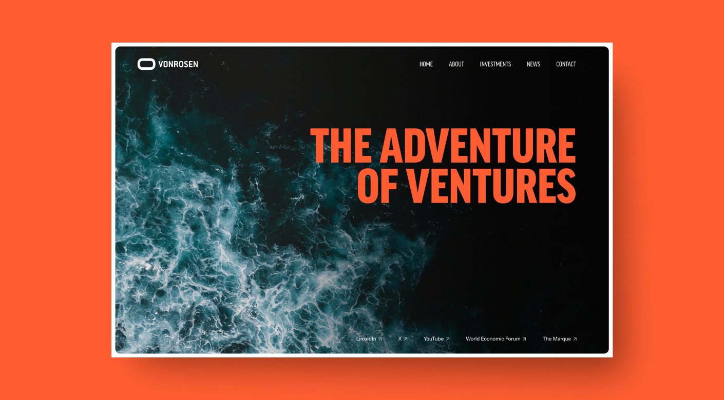 VONROSEN investments website design