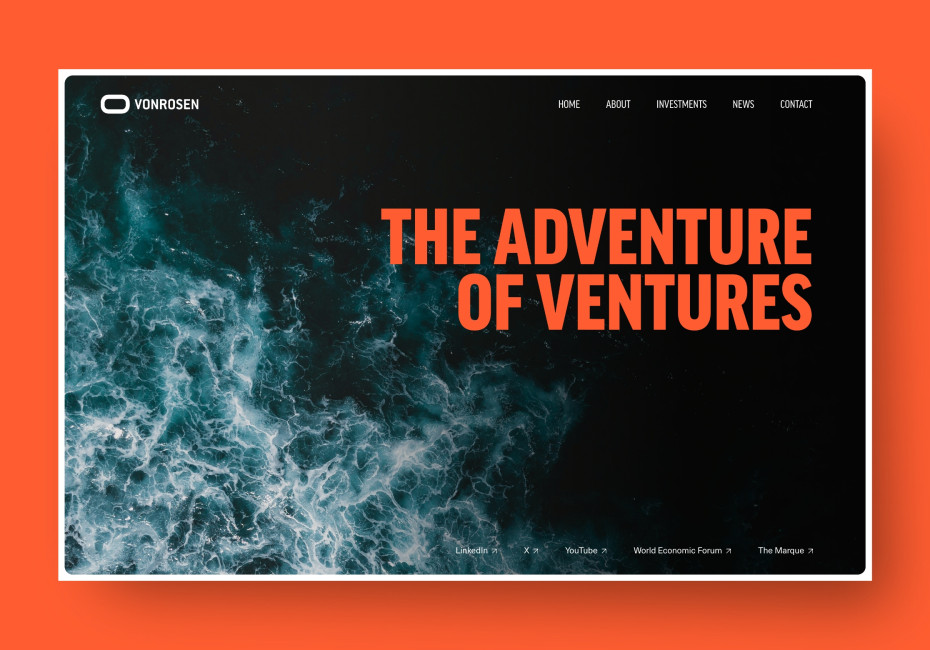 VONROSEN investments website design