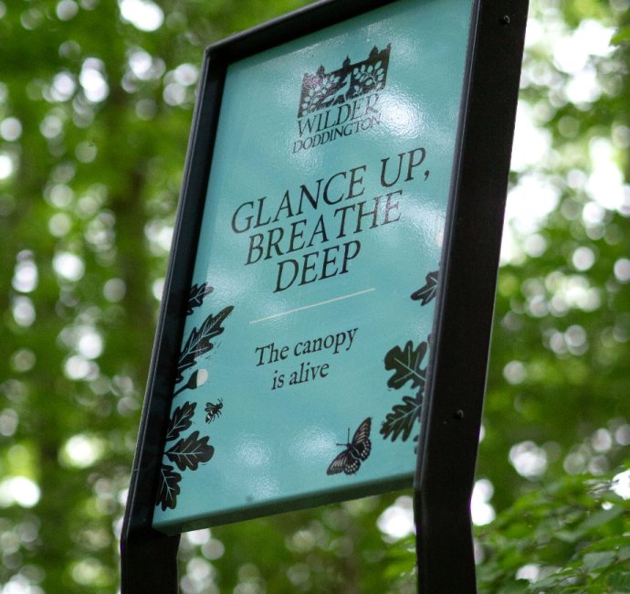 Wilder Doddington nature trail signage