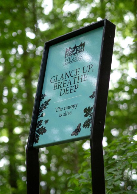 Wilder Doddington nature trail signage
