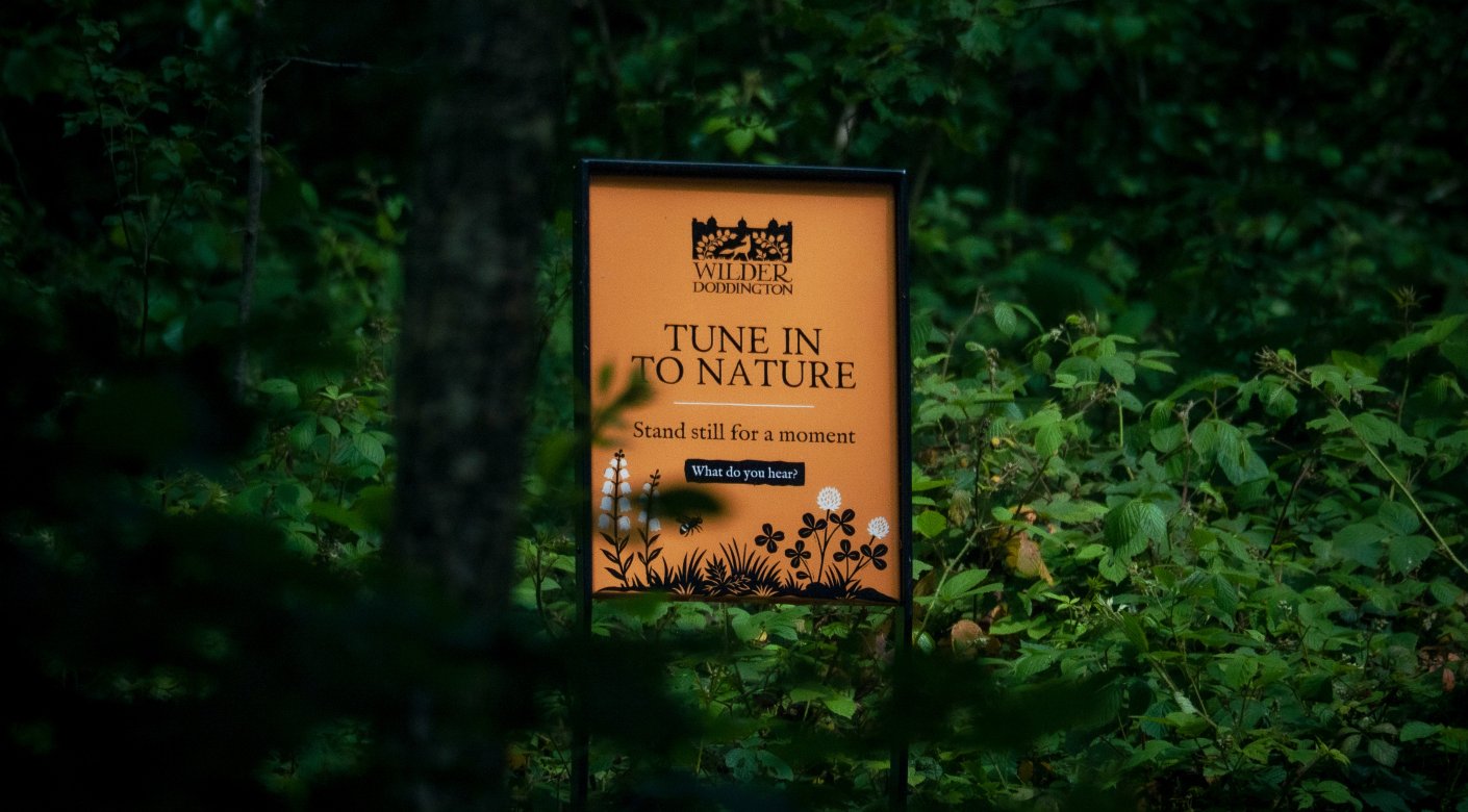 Wilder Doddington nature trail signage