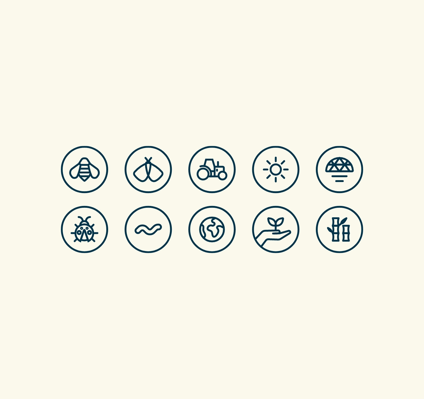 Illustrated icon set for zoo