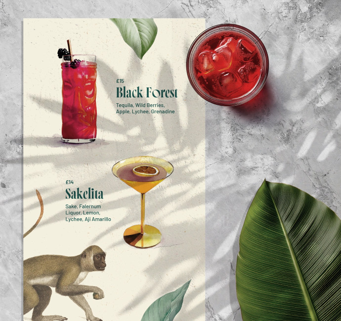 Zuaya London restaurant bar amazon inspired cocktail menu